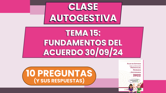 Clase Autogestiva Tema: 15