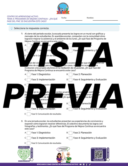 Juegos de Estudio para Imprimir CTE TEMA 4