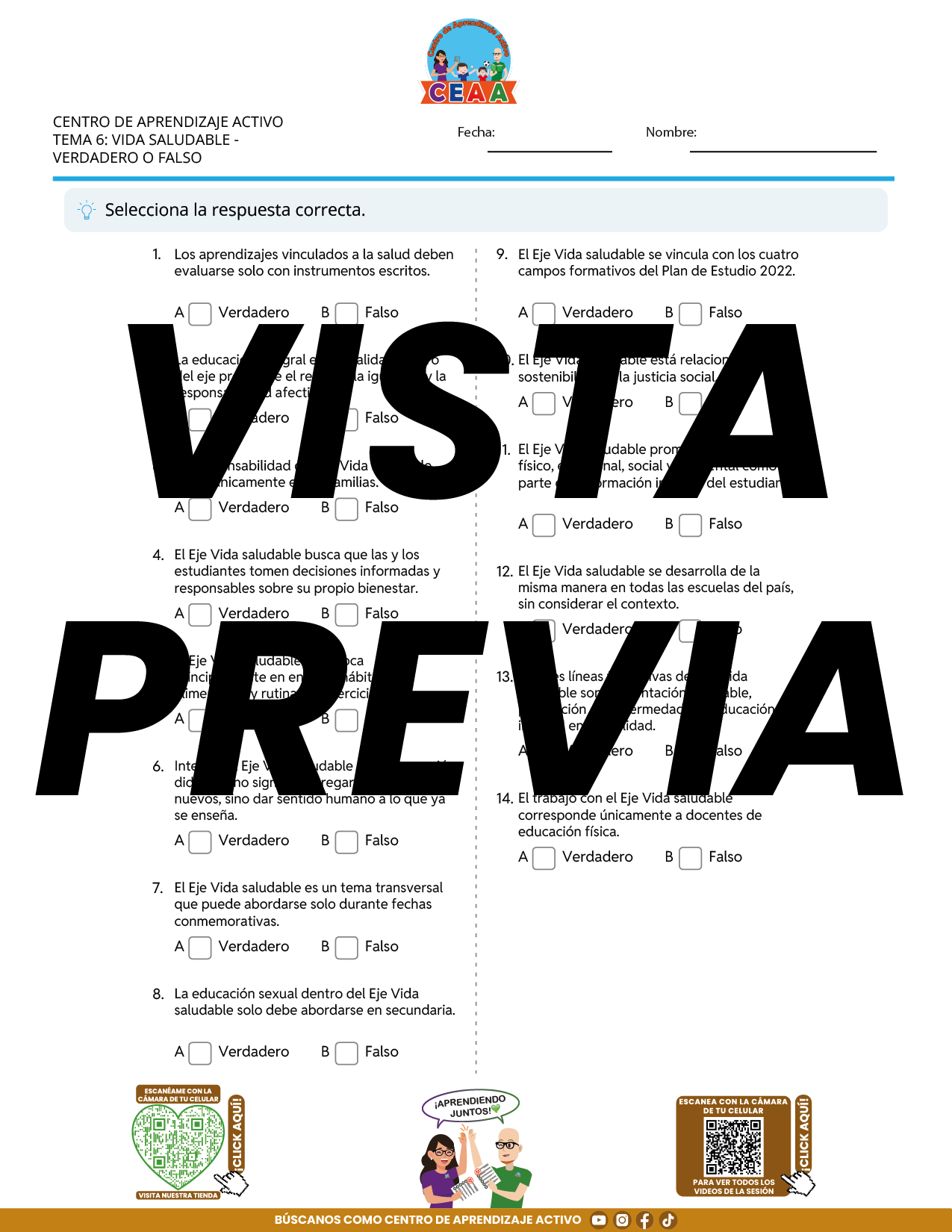 Juegos de Estudio para Imprimir CTE TEMA 6
