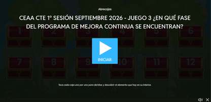 4 Juegos Interactivos para tu CTE Sesión 1 Septiembre 2026 (Requieren Conexión a Internet)