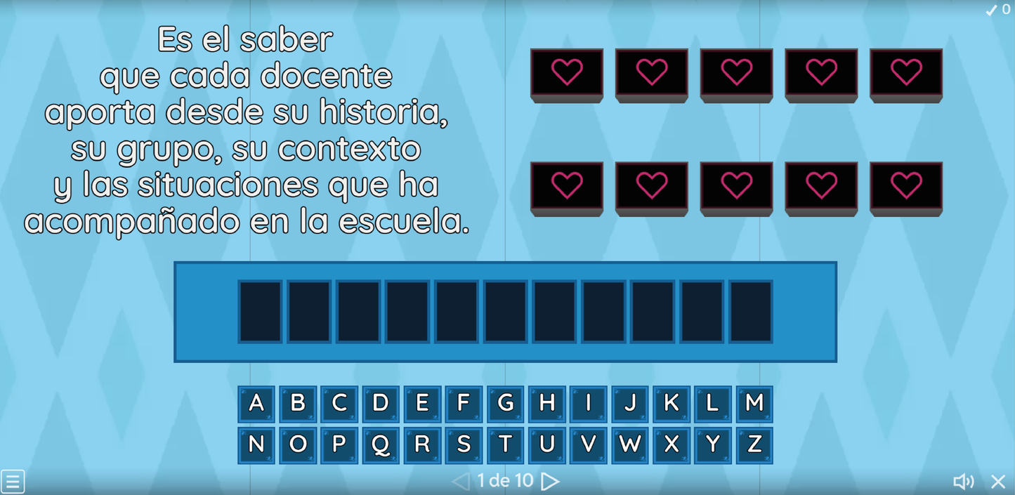 3 Juegos Interactivos Taller Intensivo Sesión 1 Espacios 1 y 2 Julio 2026 (Requieren conexión a internet)