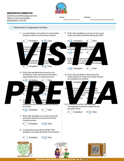 Juegos de Estudio para Imprimir CTE TEMA 6