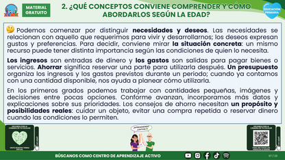 Resumen CTE del Tema 1 Educación Primaria: EDUCACIÓN FINANCIERA  ¿CÓMO APRENDER A TOMAR DECISIONES SOBRE LOS RECURSOS Y EL CONSUMO EN LA PRIMARIA? en PDF