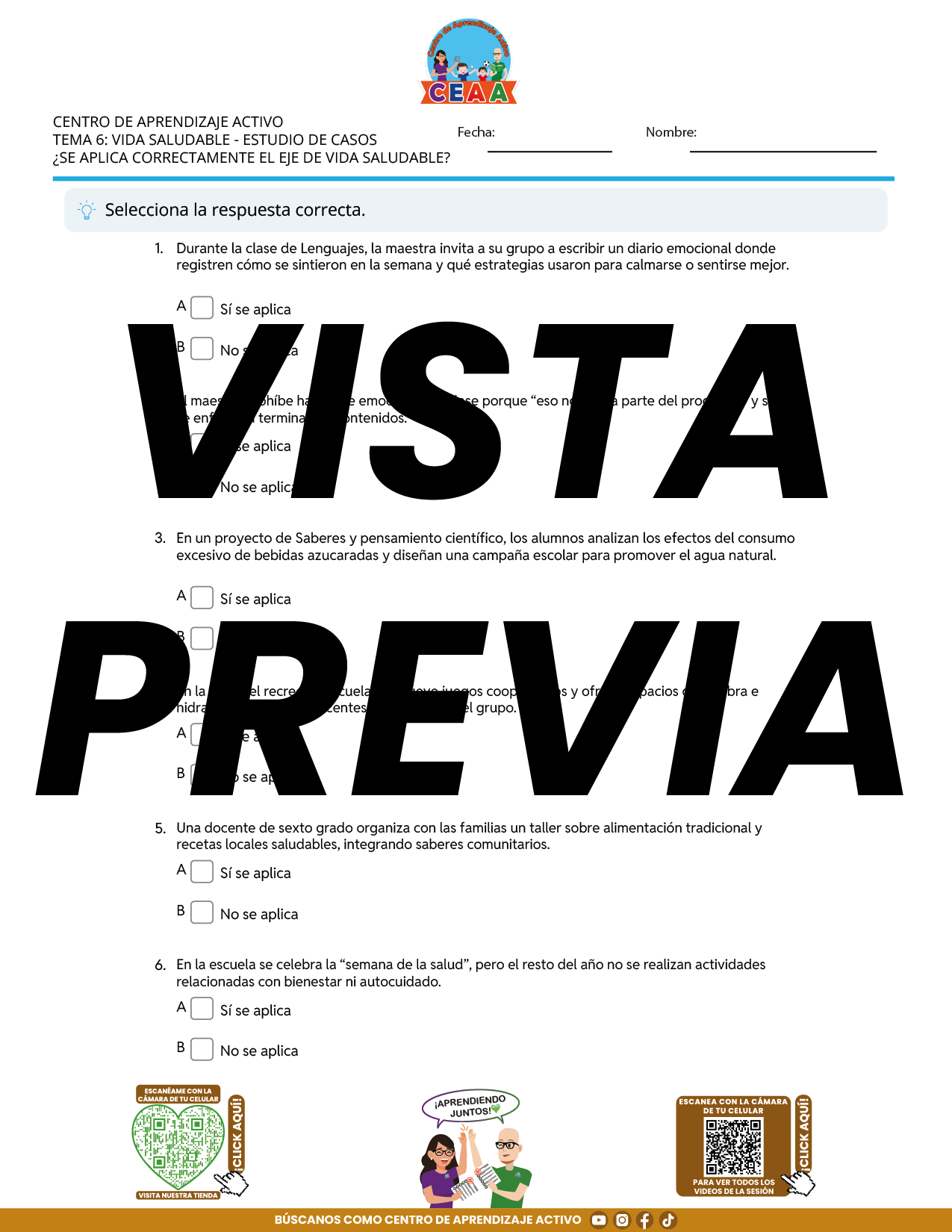 Juegos de Estudio para Imprimir CTE TEMA 6