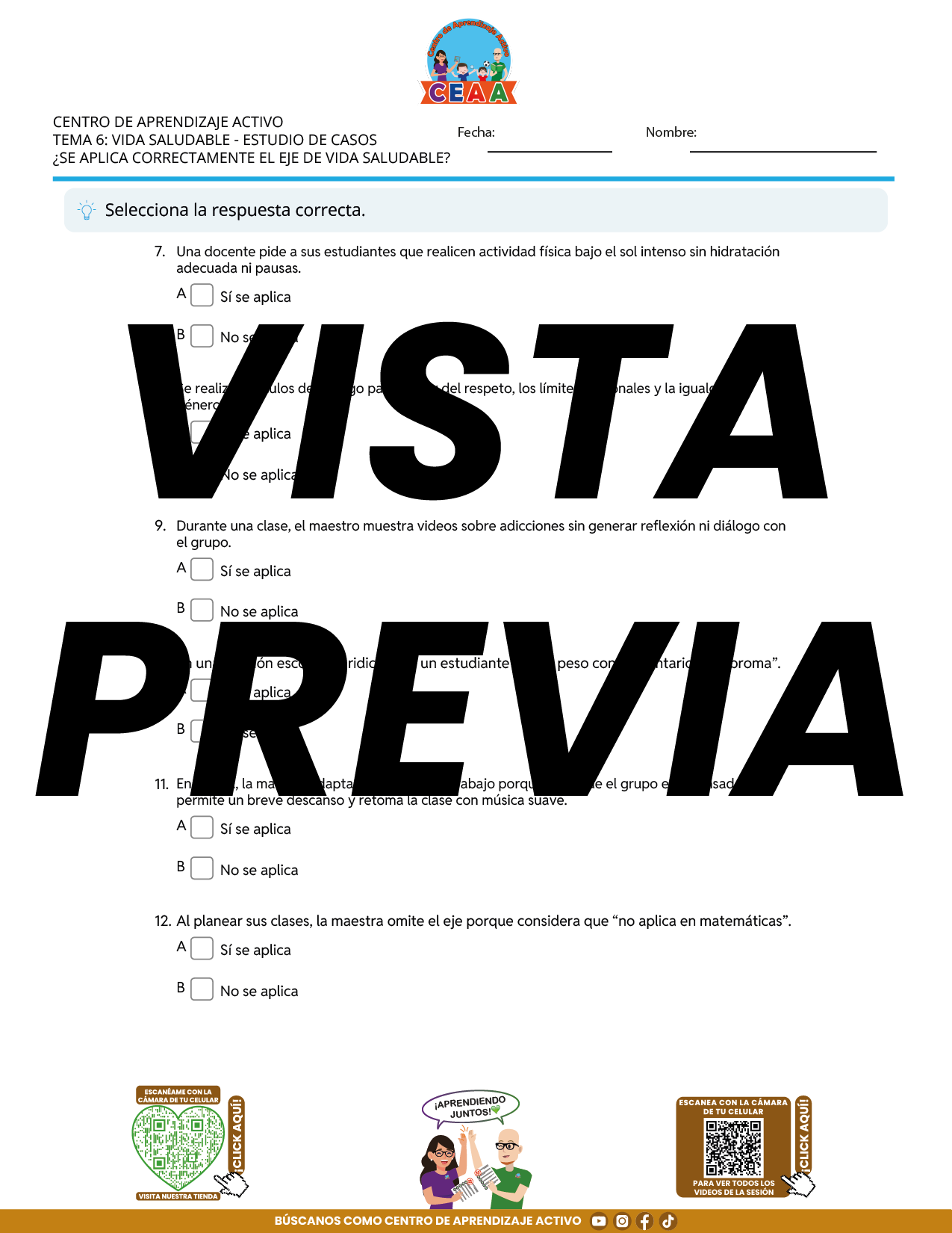 Juegos de Estudio para Imprimir CTE TEMA 6