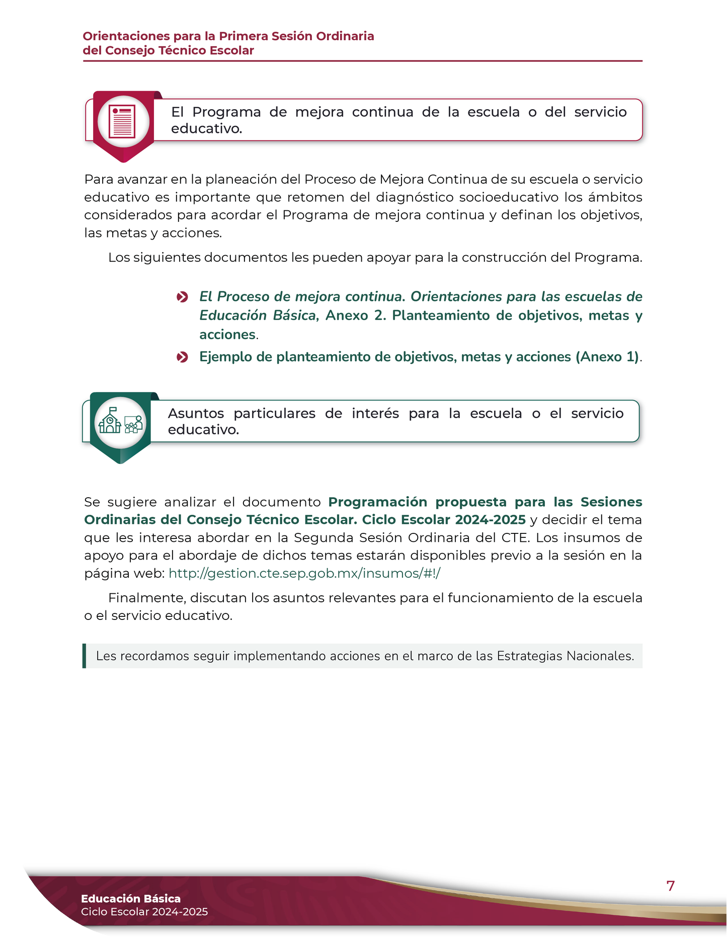 Cuadernillo de Actividades CTE Primera Sesión Septiembre 2024