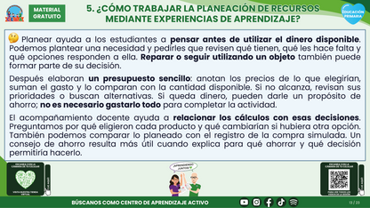 Resumen CTE del Tema 1 Educación Primaria: EDUCACIÓN FINANCIERA  ¿CÓMO APRENDER A TOMAR DECISIONES SOBRE LOS RECURSOS Y EL CONSUMO EN LA PRIMARIA? en PDF