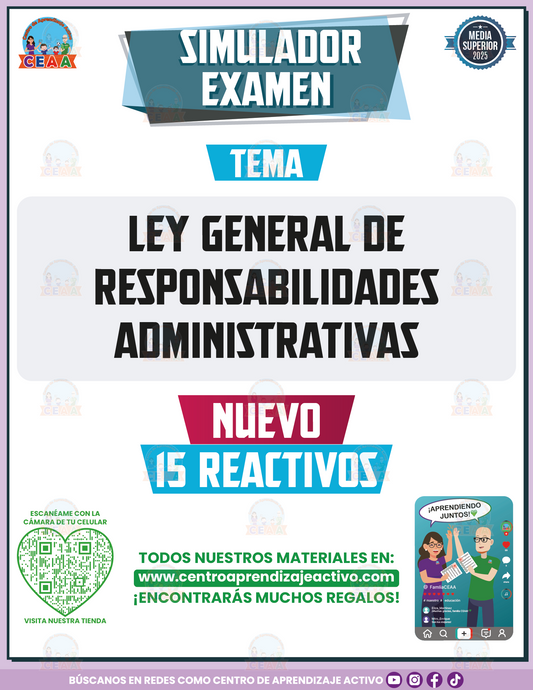 Simulador de Examen Ley General de Responsabilidades Administrativas - Media Superior