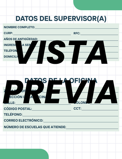 Agenda Cuadros SUPERVISOR Primaria