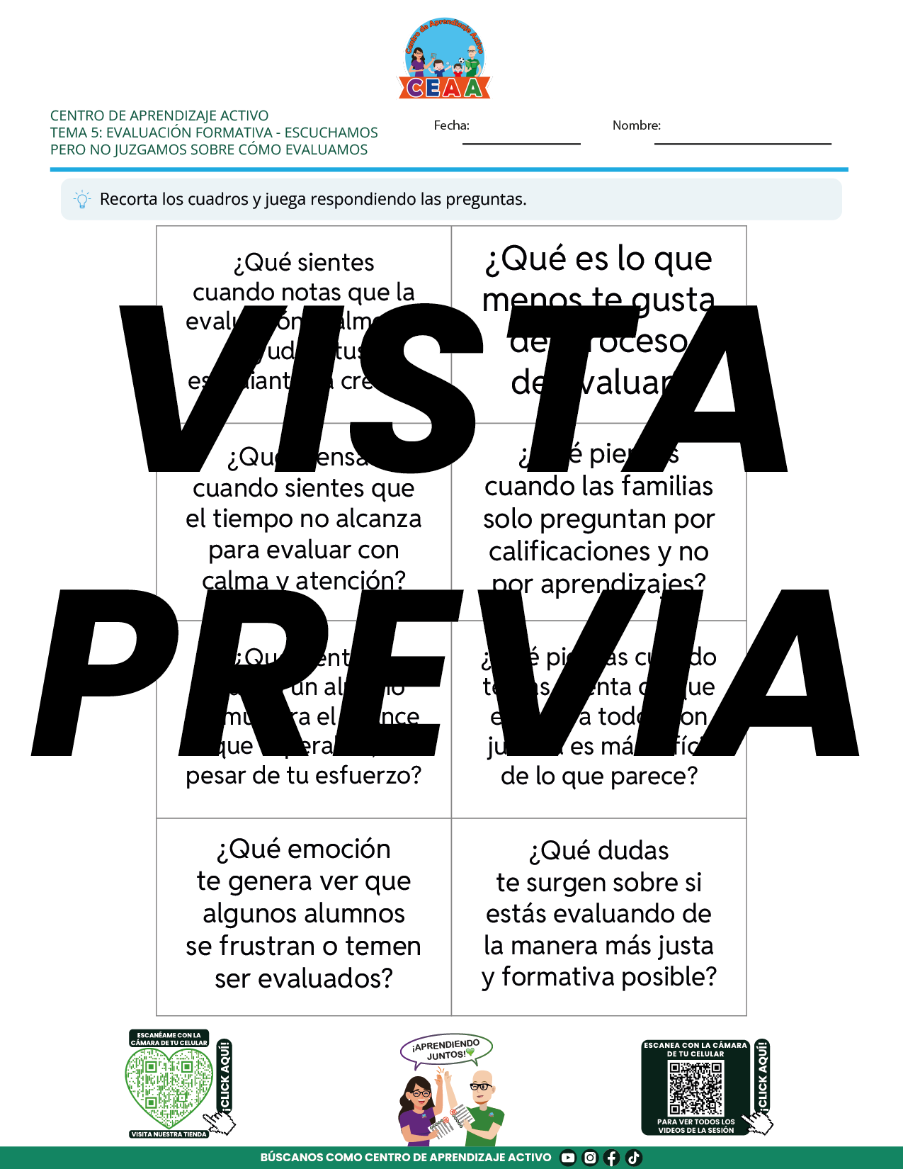 Juegos de Estudio para Imprimir CTE TEMA 5