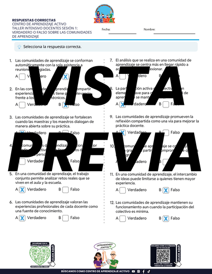 Juegos de Estudio para Imprimir Taller Intensivo Docentes Sesión 1 Enero 2026 en PDF
