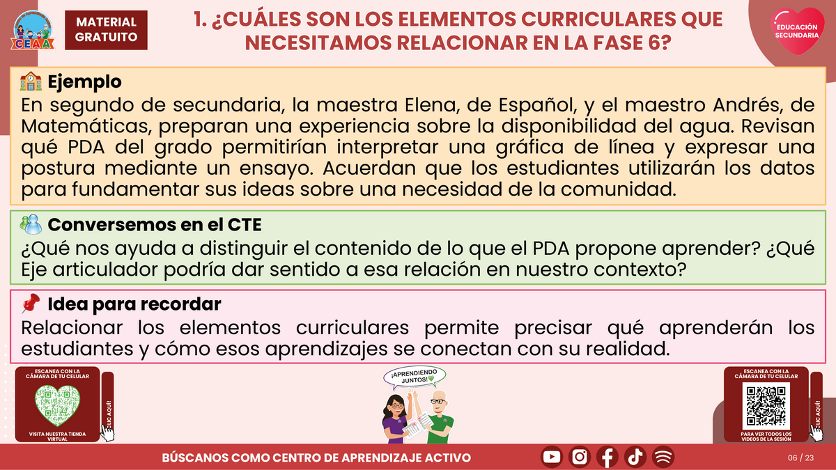 Resumen CTE del Tema 1 Educación Secundaria: VINCULACIÓN CURRICULAR EN LA FASE 6 ¿CÓMO CONECTAR LOS APRENDIZAJES Y EL TRABAJO ENTRE DOCENTES? en PDF