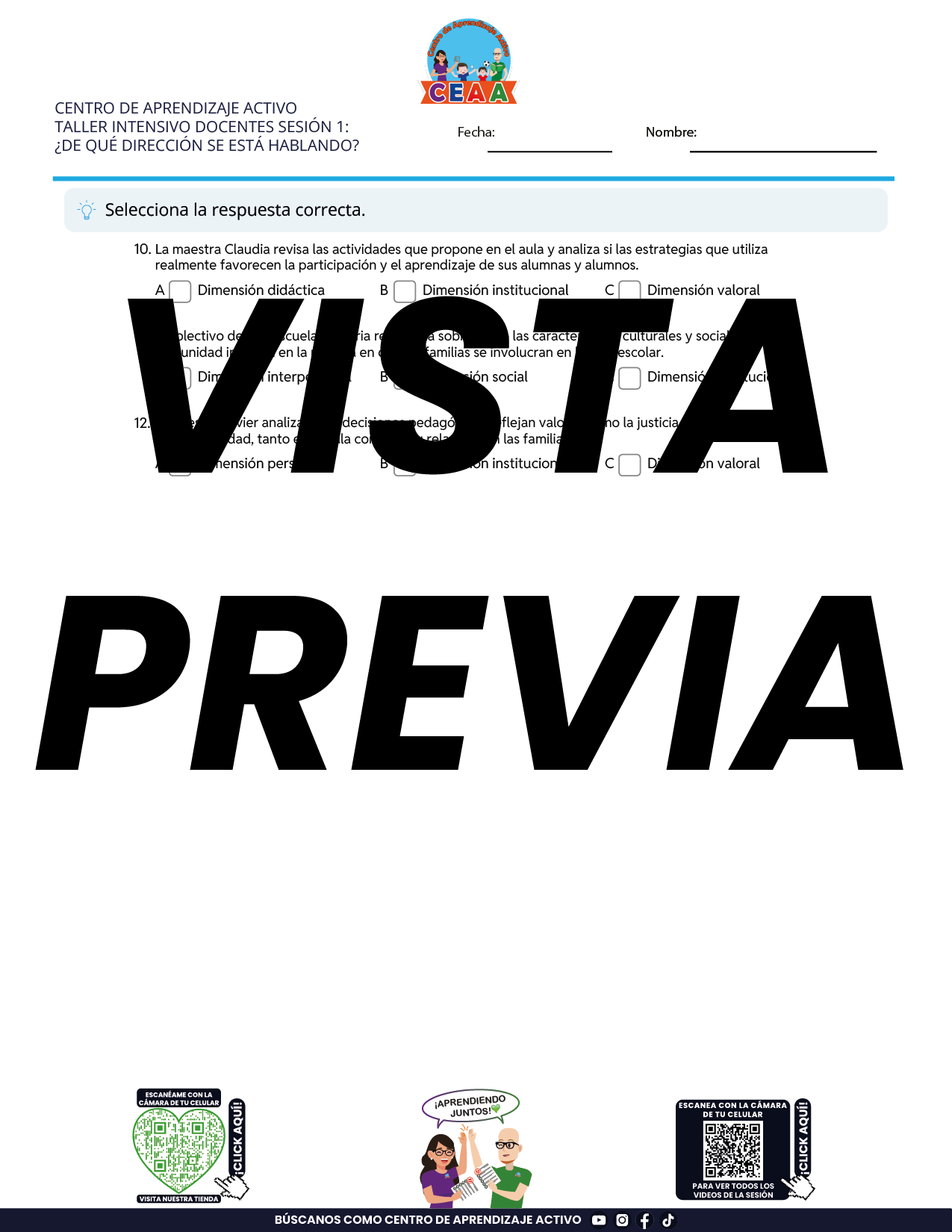 Juegos de Estudio para Imprimir Taller Intensivo Docentes Sesión 1 Enero 2026 en PDF