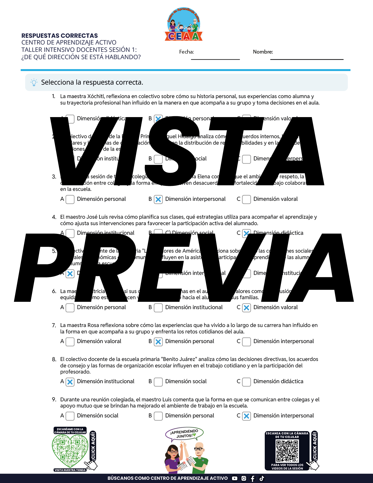 Juegos de Estudio para Imprimir Taller Intensivo Docentes Sesión 1 Enero 2026 en PDF