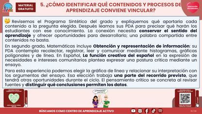 Resumen CTE del Tema 1 Educación Secundaria: VINCULACIÓN CURRICULAR EN LA FASE 6 ¿CÓMO CONECTAR LOS APRENDIZAJES Y EL TRABAJO ENTRE DOCENTES? en PDF