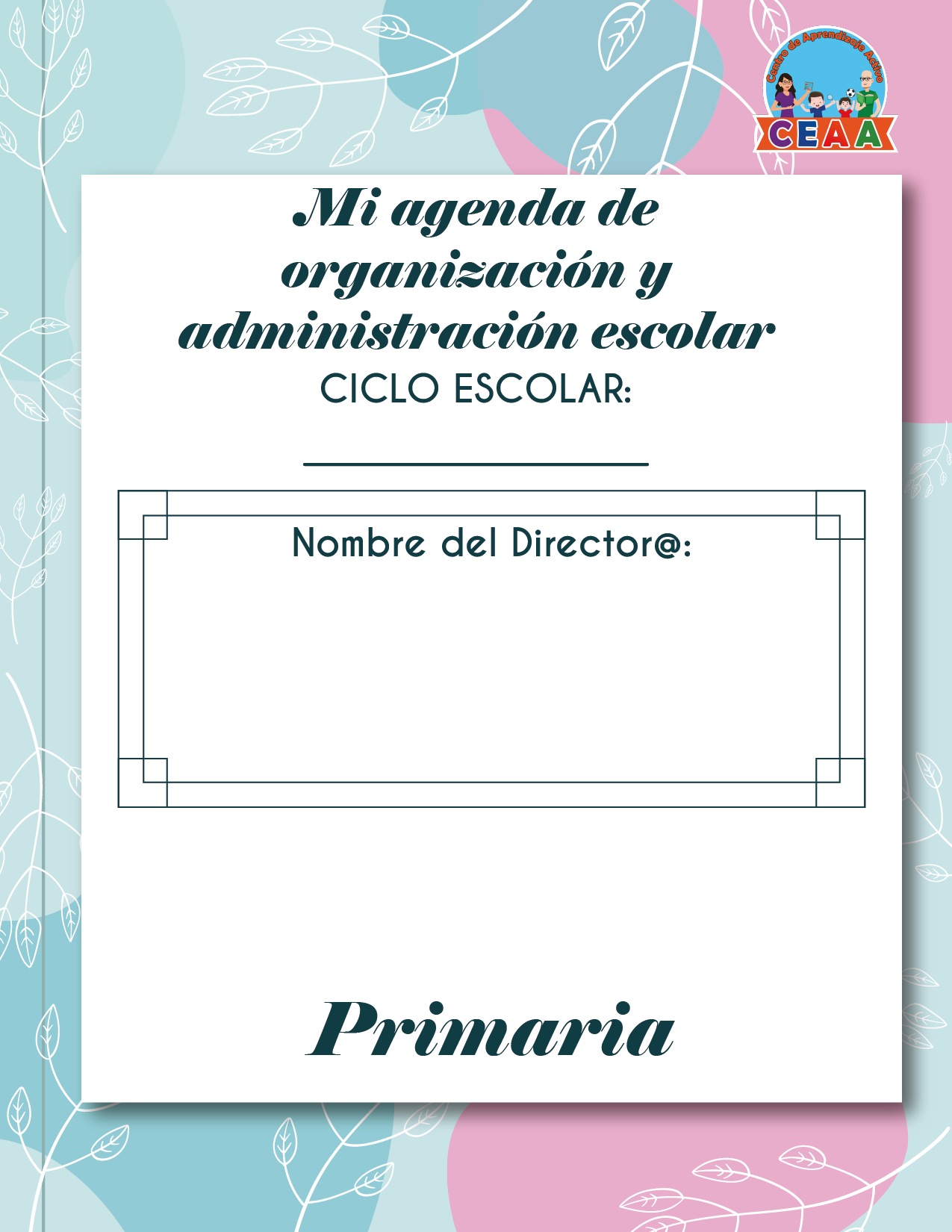 Agenda Flores DIRECTOR Primaria