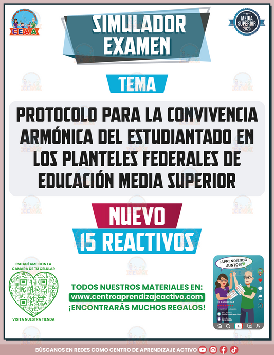 Simulador de Examen Protocolo para la Convivencia Armónica del Estudiantado en los Planteles Federales de Educación Media Superior - Media Superior