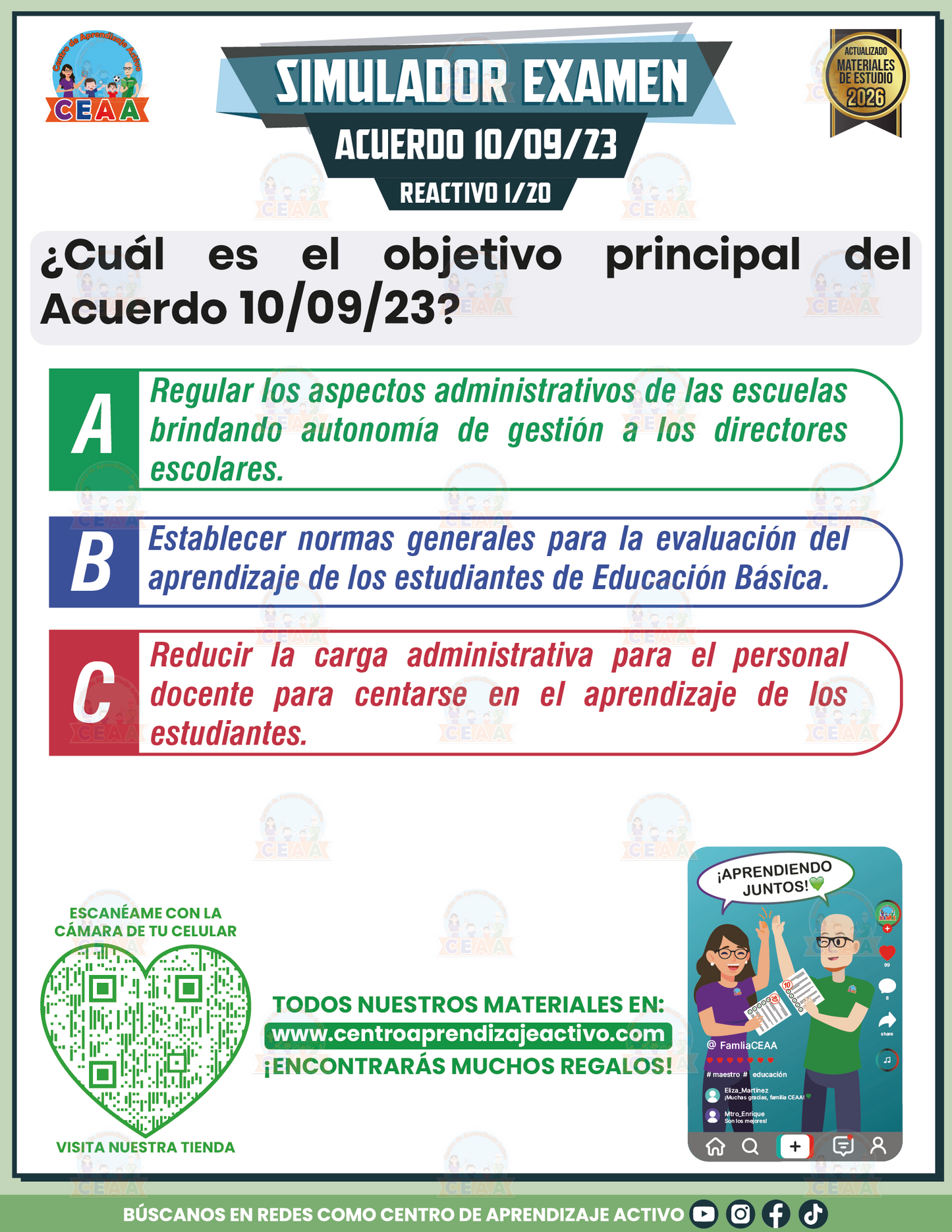 Simulador de Examen - Acuerdo 10/09/23 en PDF
