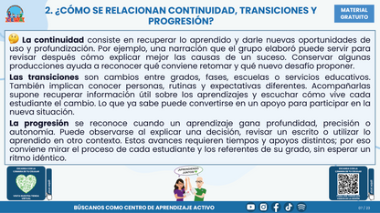 Resumen CTE del Tema 1 Educación Multigrado: TRAYECTORIAS DE APRENDIZAJE ¿CÓMO ACOMPAÑAR LA CONTINUIDAD, LAS TRANSICIONES Y LOS AVANCES DE CADA ESTUDIANTE? en PDF