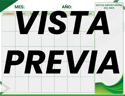 Agenda Formal Verde MAESTRO Preescolar