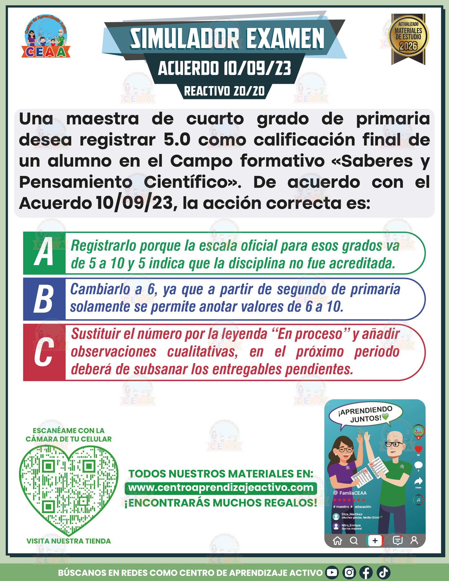 Simulador de Examen - Acuerdo 10/09/23 en PDF