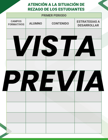 Agenda Formal Verde MAESTRO Preescolar