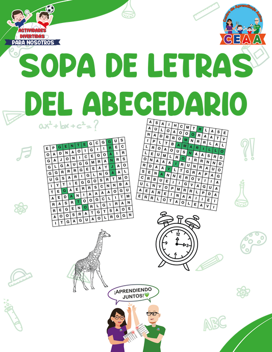 Sopa de letras del Abecedario