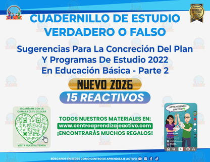 Cuadernillo de Estudios - Sugerencias Para La Concreción Del Plan - Parte 2 - Verdadero o Falso en PDF