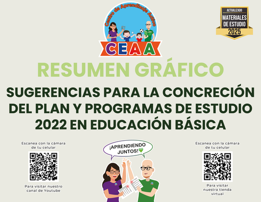 Resumen Gráfico Sugerencias para la Concreción del Plan y Programas de Estudio 2022 en Educación Básica