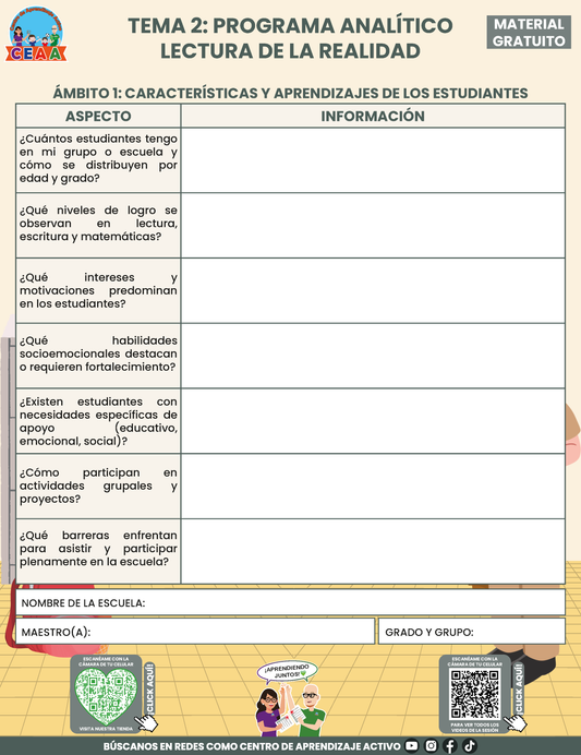 TEMA 2: FORMATO LECTURA DE LA REALIDAD en PDF
