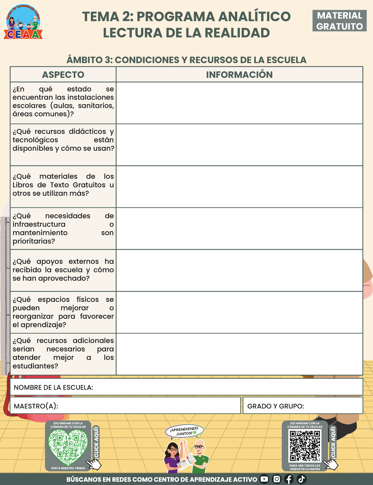 TEMA 2: FORMATO LECTURA DE LA REALIDAD en PDF