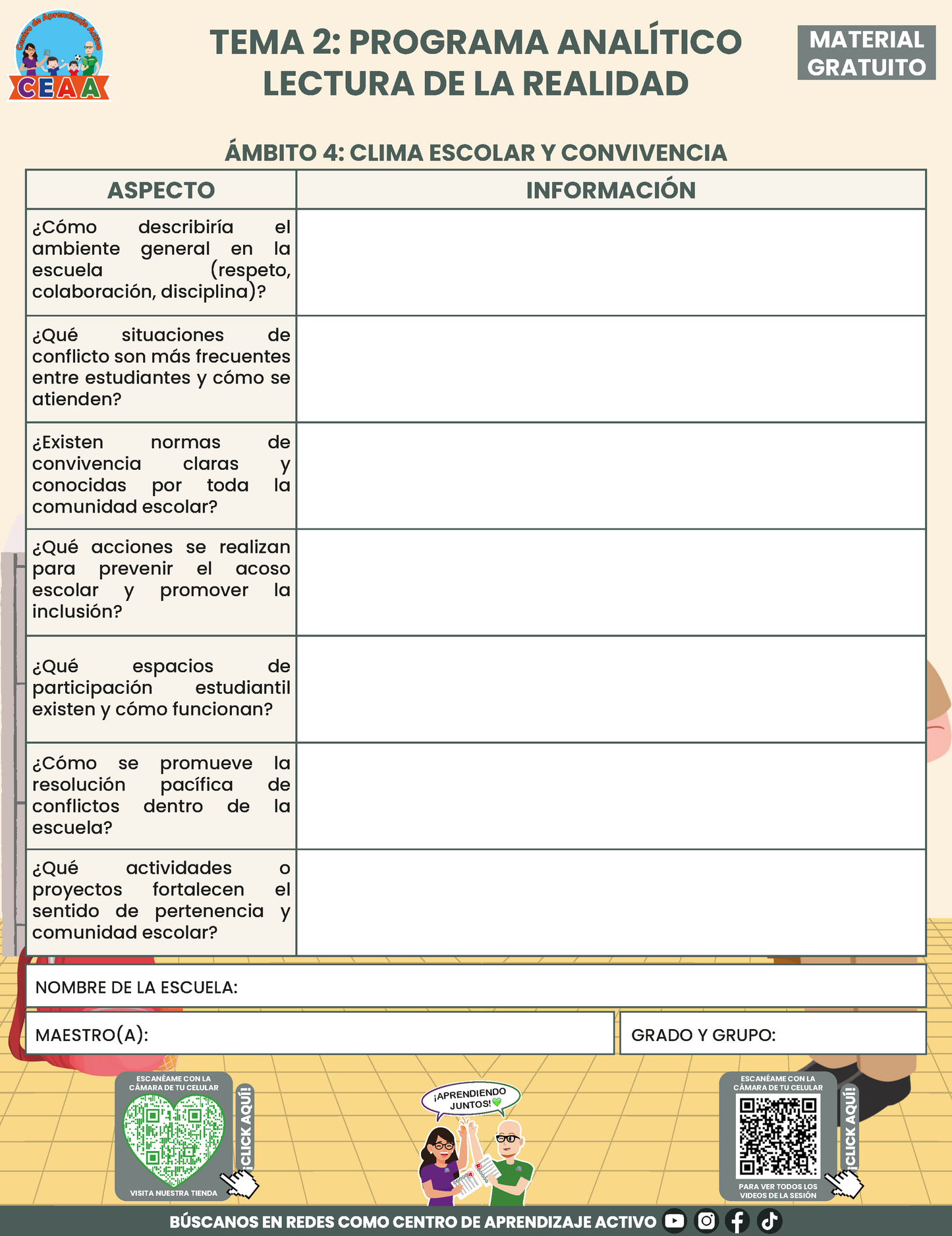 TEMA 2: FORMATO LECTURA DE LA REALIDAD en PDF