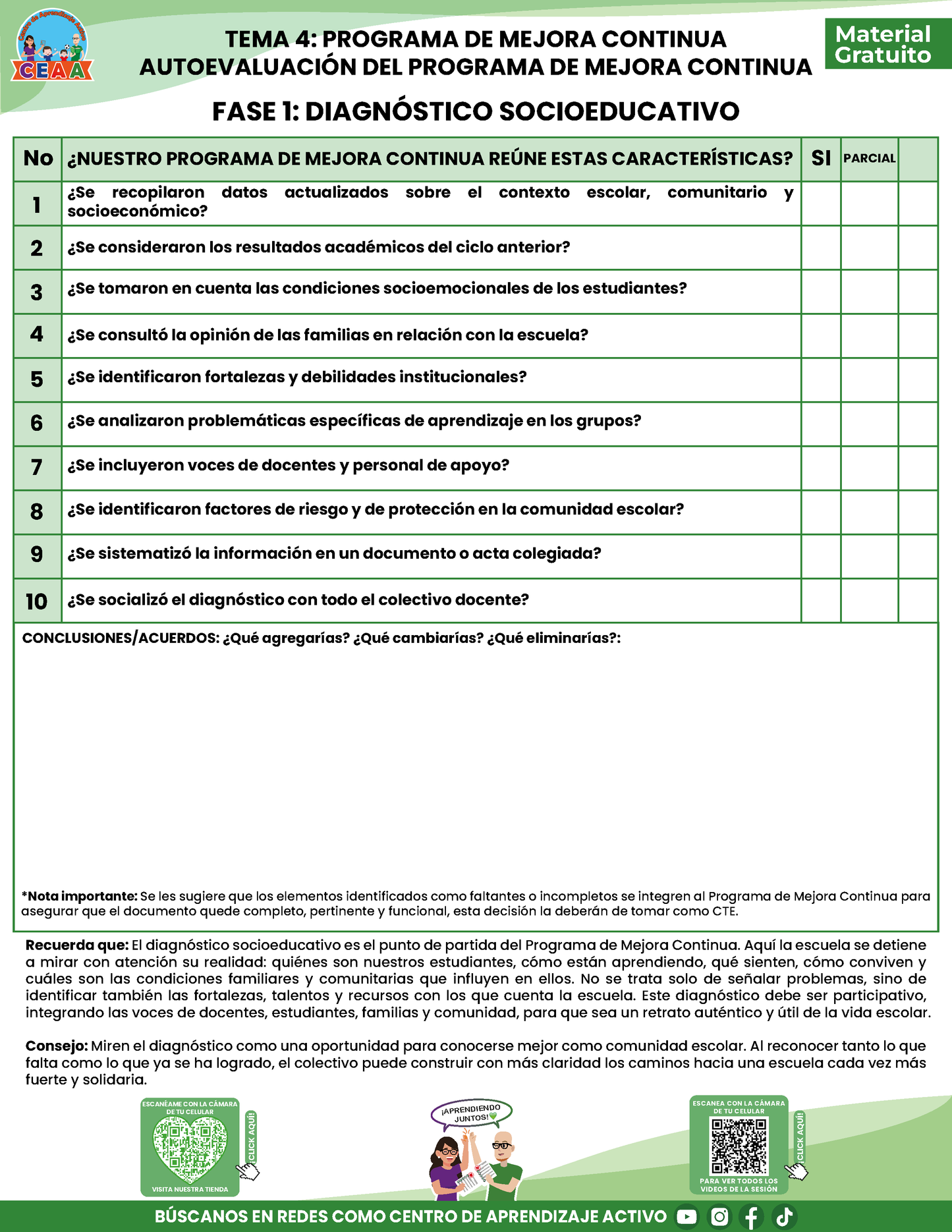 TEMA 4: AUTOEVALUACIÓN DEL PROGRAMA MEJORA CONTINUA en PDF