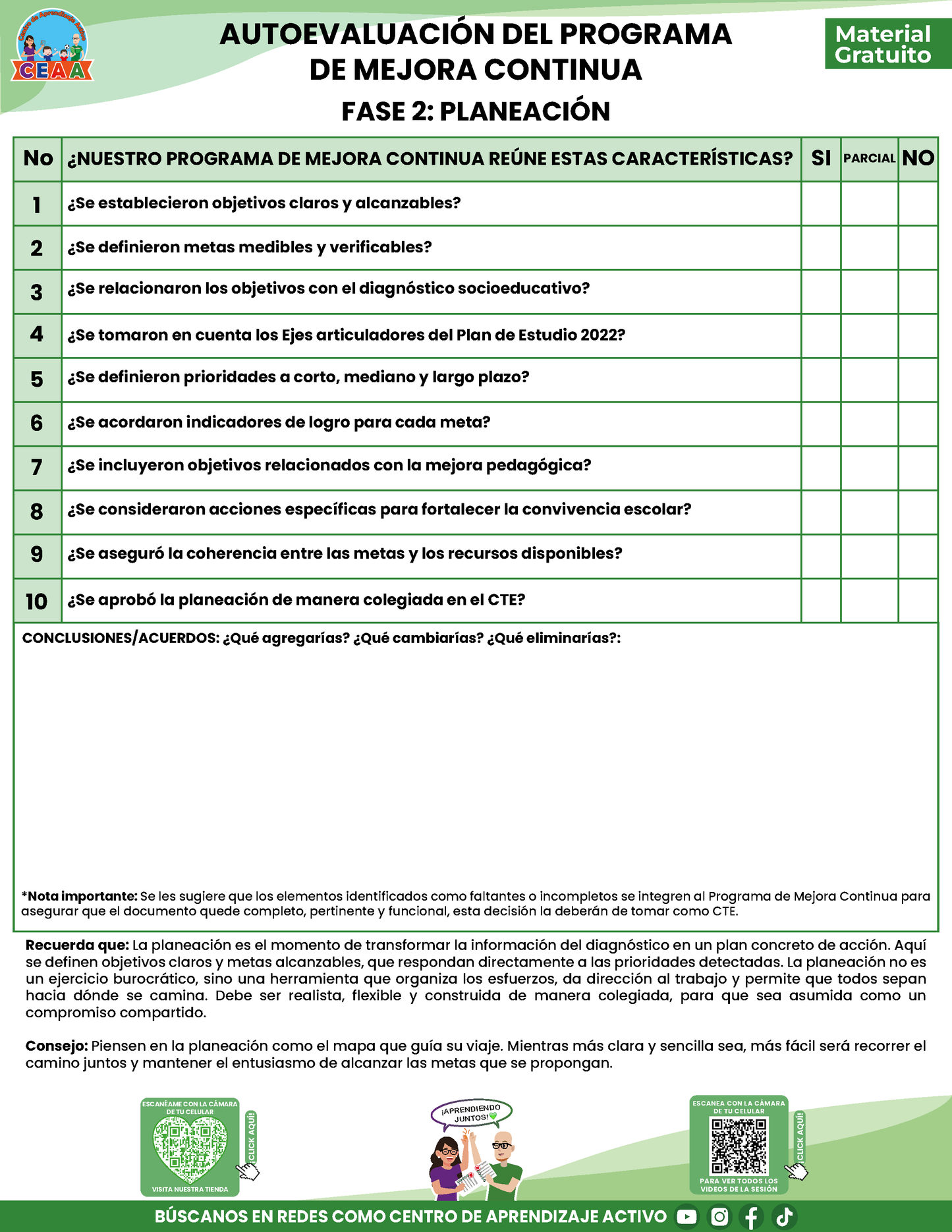 TEMA 4: AUTOEVALUACIÓN DEL PROGRAMA MEJORA CONTINUA en PDF