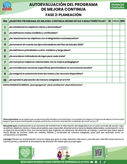 TEMA 4: AUTOEVALUACIÓN DEL PROGRAMA MEJORA CONTINUA en PDF
