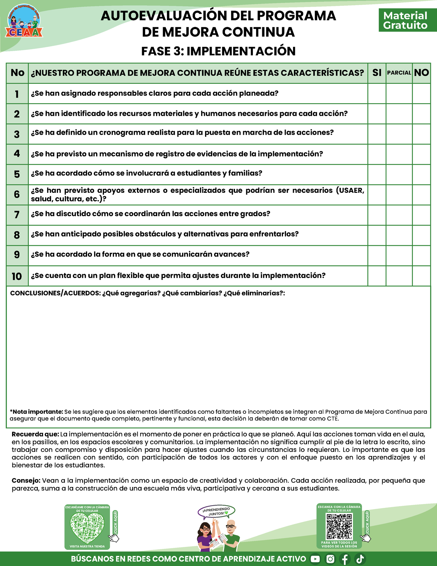 TEMA 4: AUTOEVALUACIÓN DEL PROGRAMA MEJORA CONTINUA en PDF