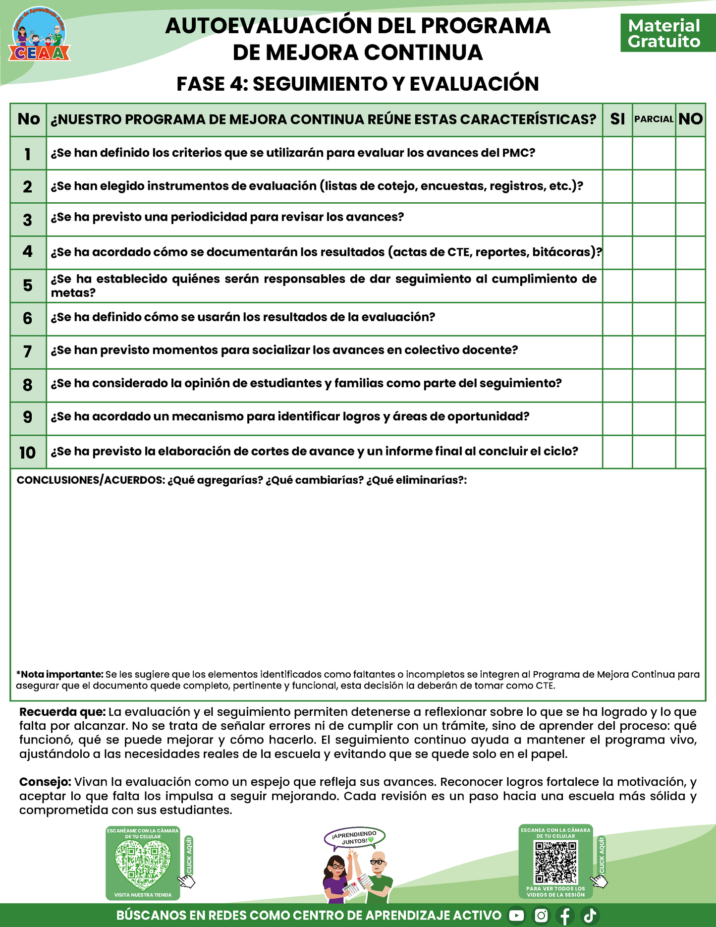 TEMA 4: AUTOEVALUACIÓN DEL PROGRAMA MEJORA CONTINUA en PDF