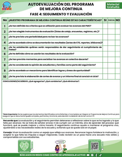 TEMA 4: AUTOEVALUACIÓN DEL PROGRAMA MEJORA CONTINUA en PDF