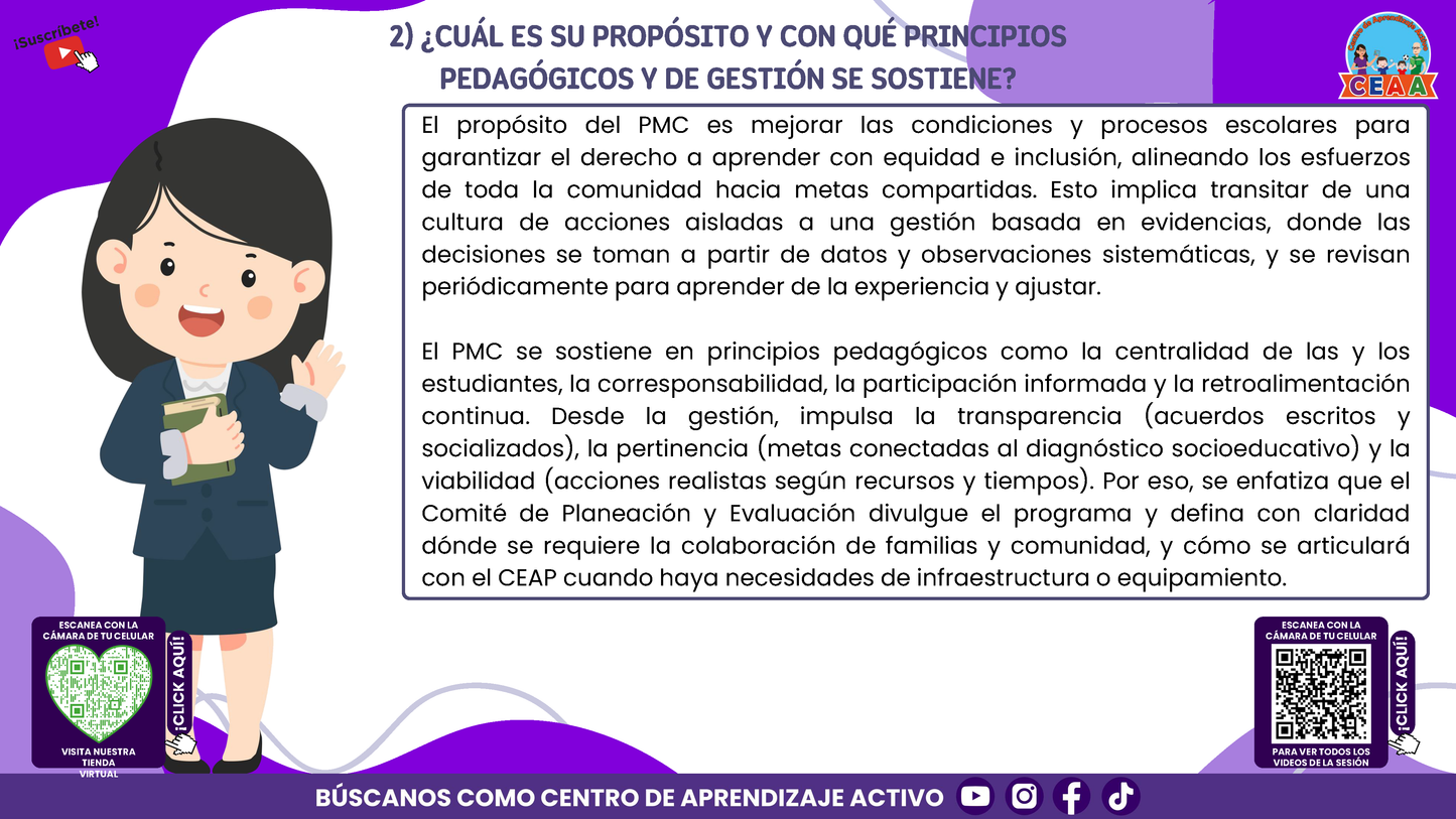 RESUMEN GRÁFICO TEMA 4: EL PROGRAMA DE MEJORA CONTINUA EN EL CTE (Editable en PowerPoint)