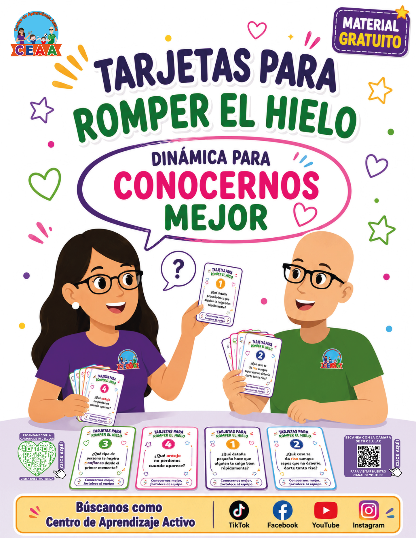 TARJETAS PARA ROMER EL HIELO en PDF