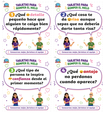 TARJETAS PARA ROMER EL HIELO en PDF