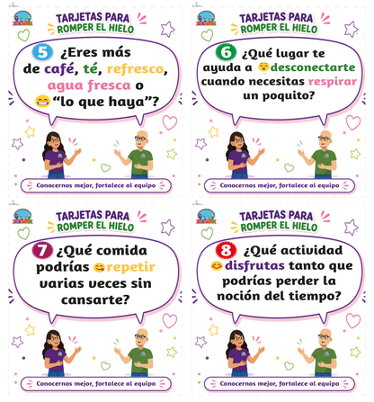 TARJETAS PARA ROMER EL HIELO en PDF