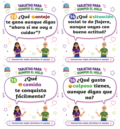 TARJETAS PARA ROMER EL HIELO en PDF
