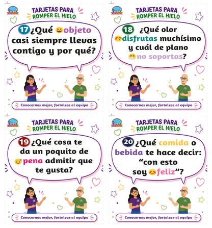 TARJETAS PARA ROMER EL HIELO en PDF