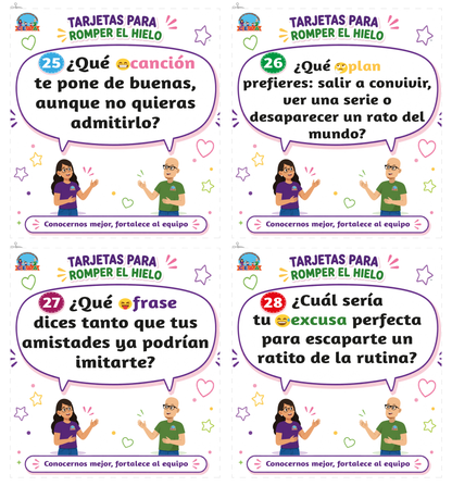 TARJETAS PARA ROMER EL HIELO en PDF
