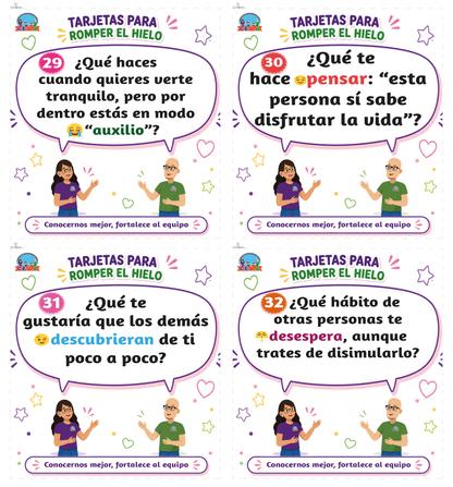 TARJETAS PARA ROMER EL HIELO en PDF