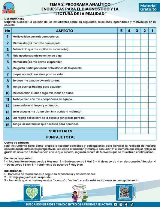 TEMA 2: ENCUESTAS LAS LECTURA DE LA REALIDAD en PDF