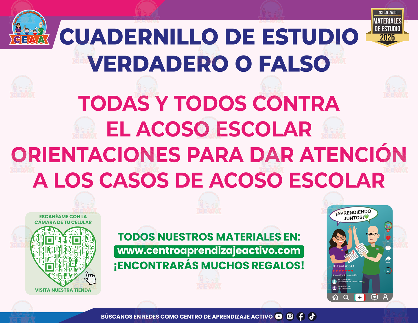 Cuadernillo de Estudio - Todas y todos contra el acoso escolar – Orientaciones para atención - Verdadero o Falso