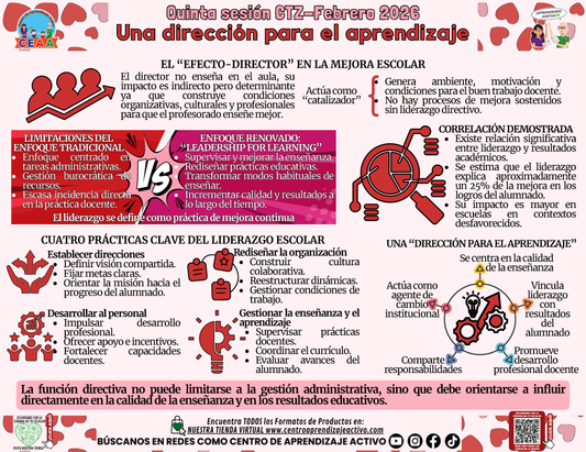 Infografía 5° Sesión CTE - Una Dirección Para El Aprendizaje en PDF