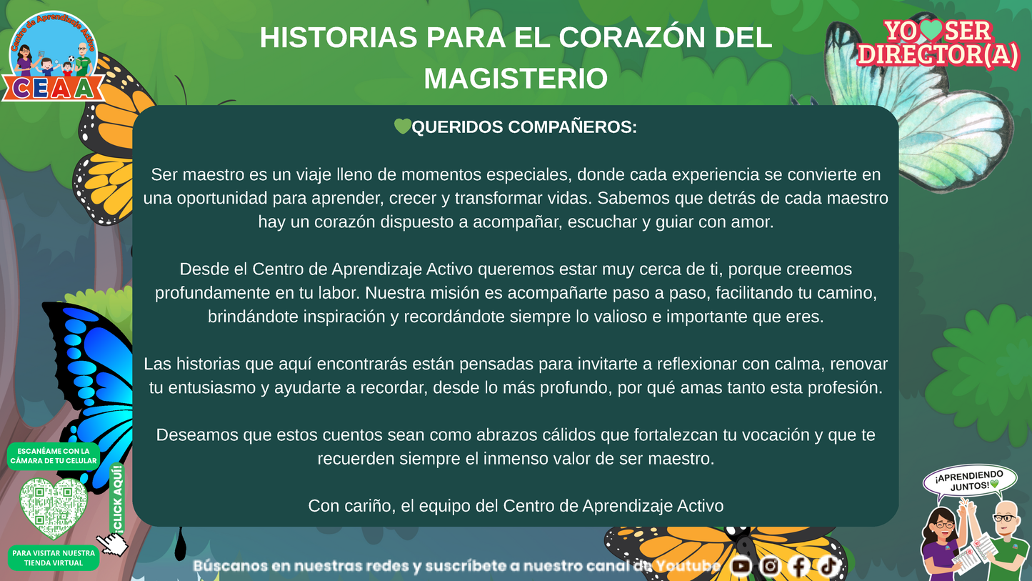 Historias para Directores - Valentina, la Mariposa que Aprendió a Hablar con Claridad (Editable en PowerPoint)